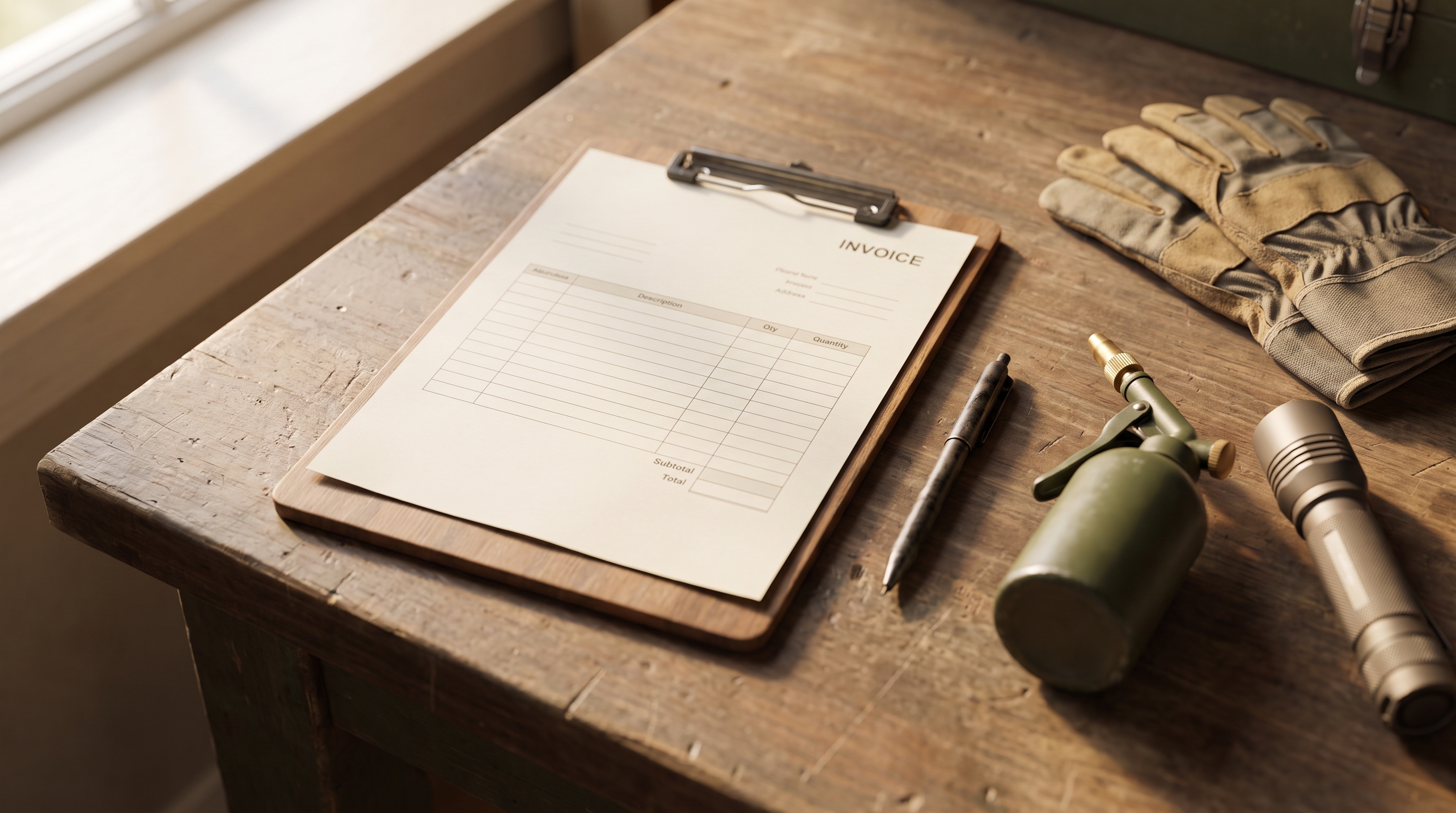 Free Pest Control Invoice Template for Service Calls