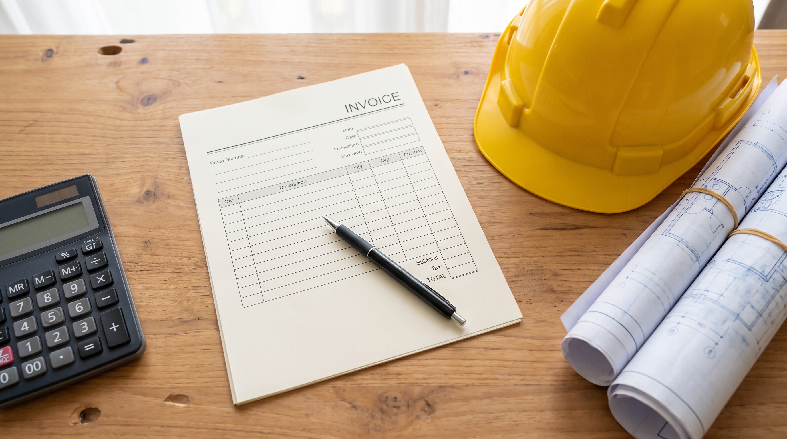 Retainage Invoice Template for General Contractors — Free Download